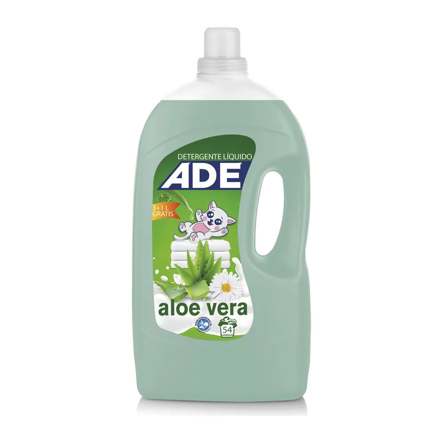 Detergente líquido ADE Aloe Vera · 4 L