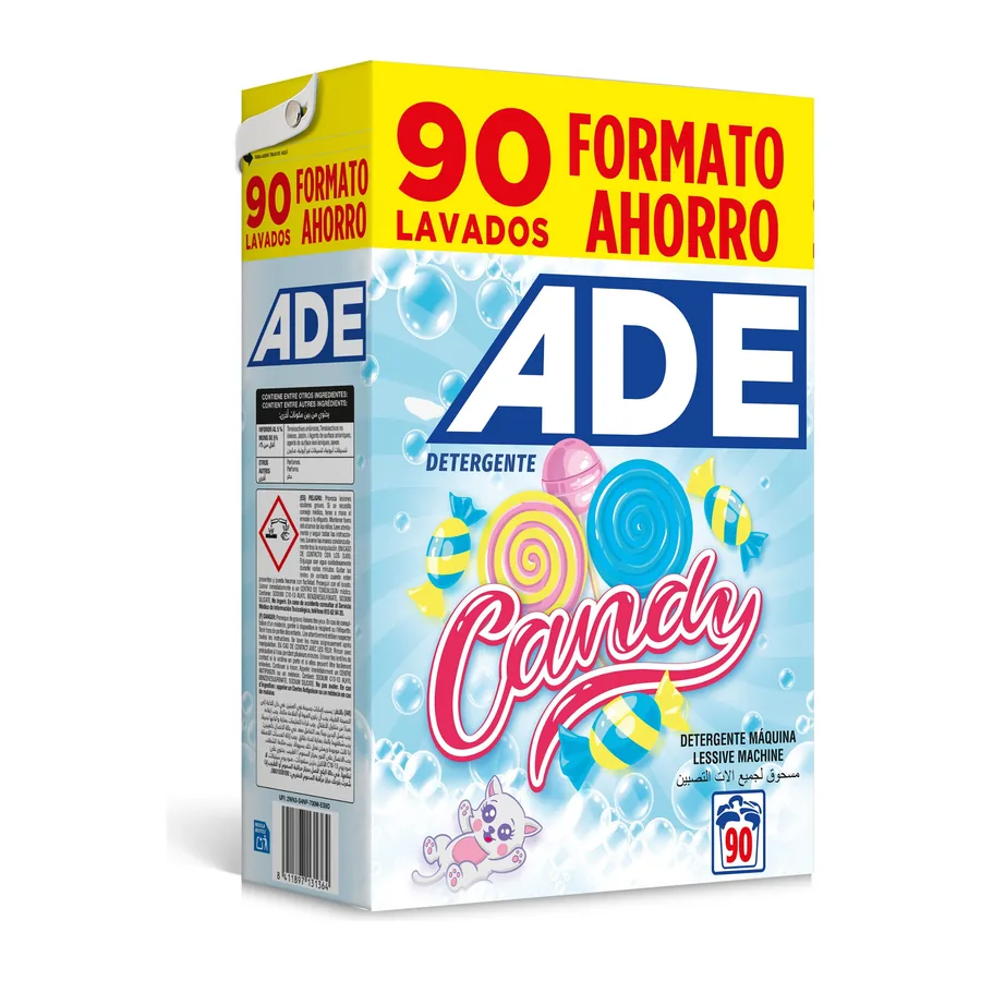 Detergente en polvo ADE Candy · maleta 6,3 kg