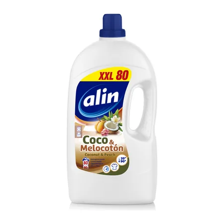 Detergente líquido alin Coco y Melocotón · 4 L