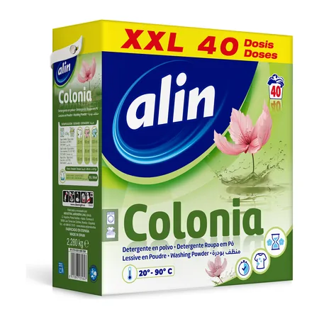 Detergente en polvo alin Colonia · maleta 2280 g