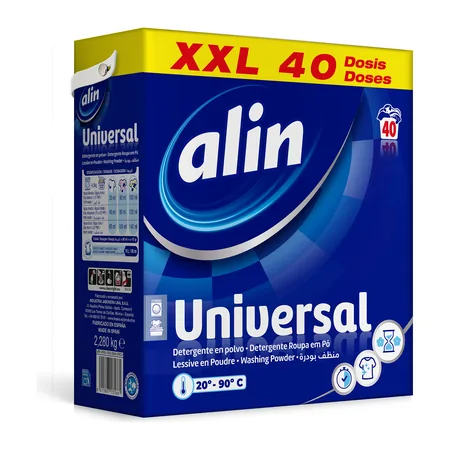 Detergente en polvo alin Universal · maleta 2280 g